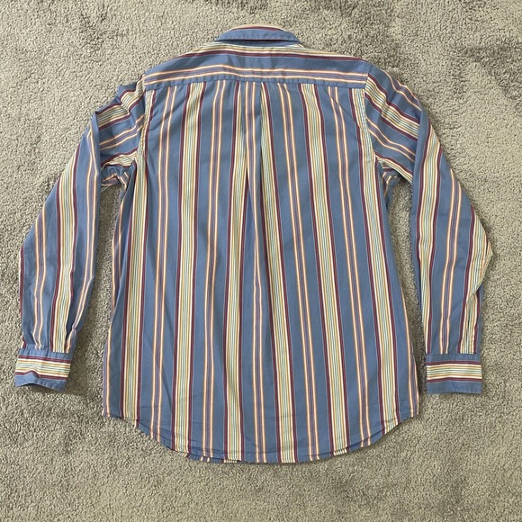 Lauren Ralph Lauren Button Down Shirt Womens Size 8 Classic Multicolor Stripes - Picture 5 of 10